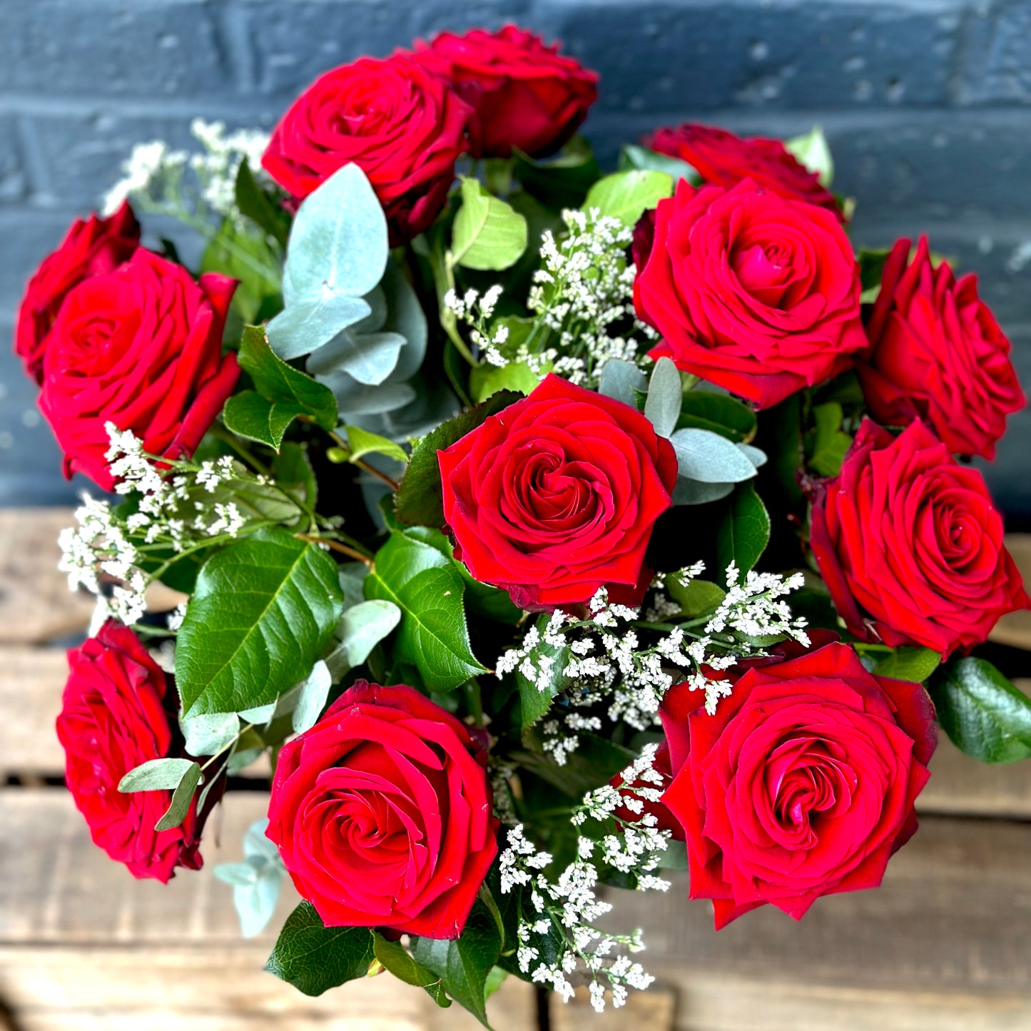 Dozen Red Naomi Roses