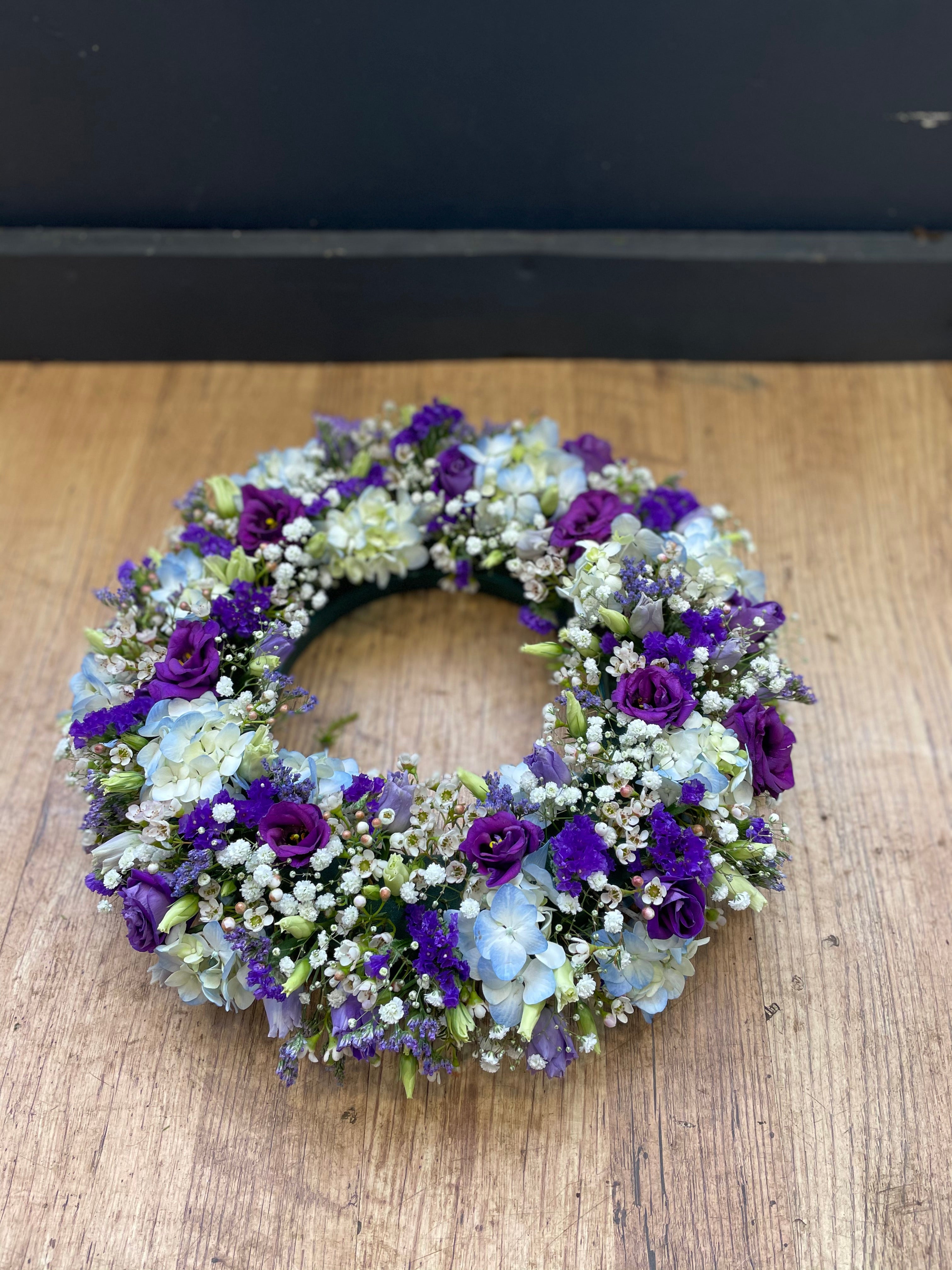 White and Purple wreath