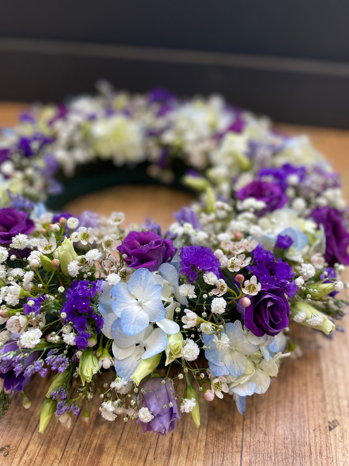 White and Purple wreath