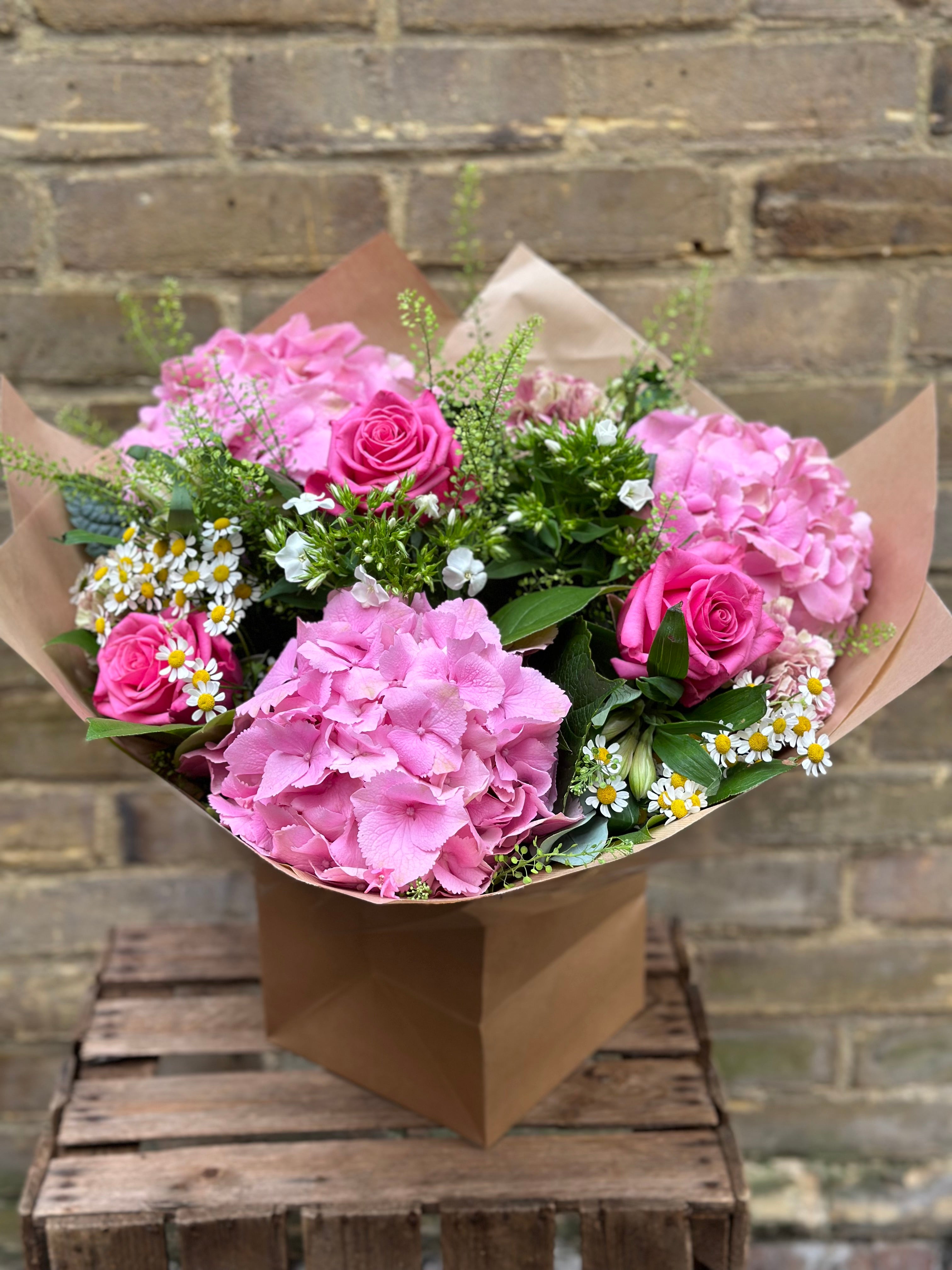 Pink Hydrangeas bouquet