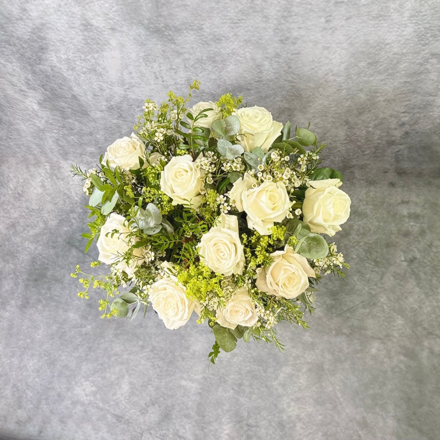 Dozen White Roses
