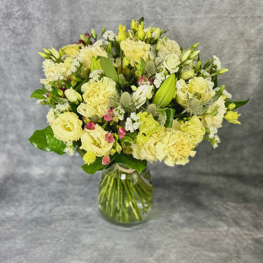 Provincial Charm – Hand-Tied White Bouquet | Putney Florist