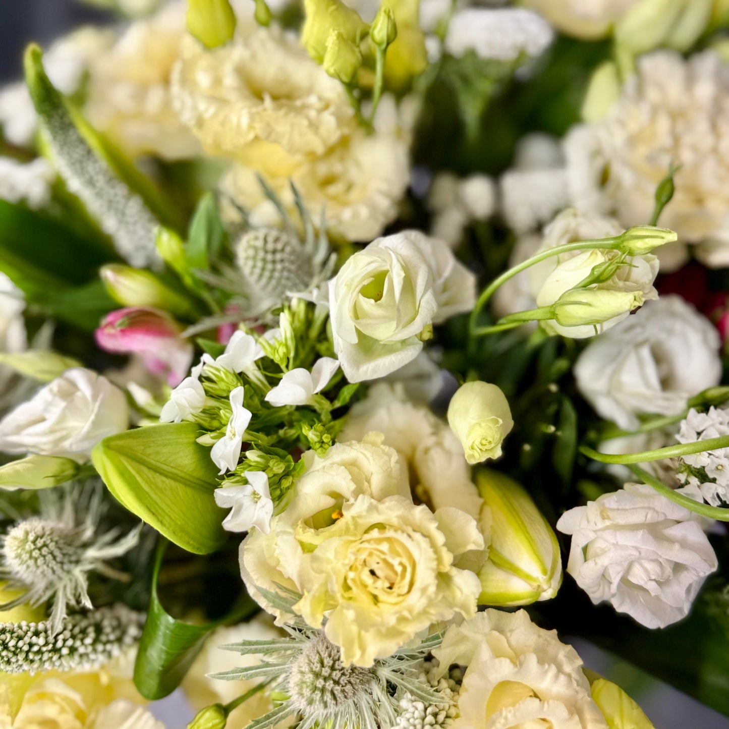 Provincial Charm – Hand-Tied White Bouquet | Putney Florist