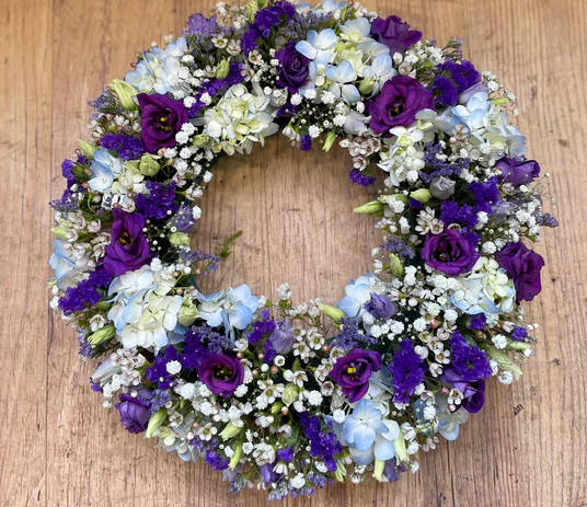 White and Purple wreath